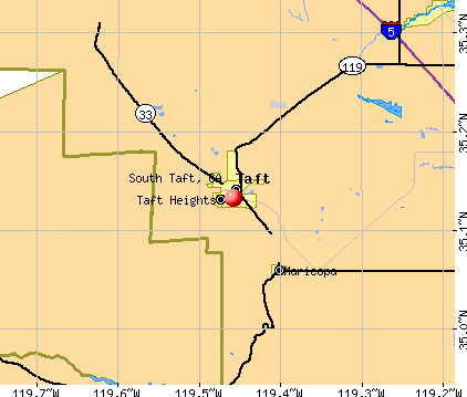 South Taft, CA map
