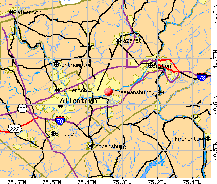 Freemansburg, PA map