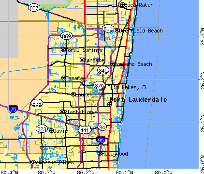 Twin Lakes, FL map