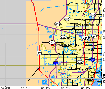 Green Meadow, FL map