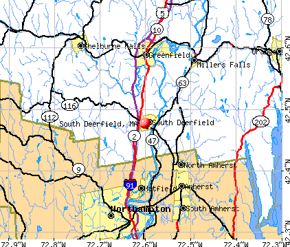 South Deerfield, MA map