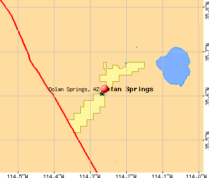Dolan Springs, AZ map