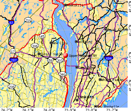 Upper Nyack, NY map
