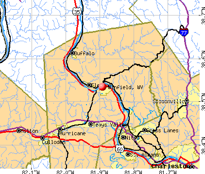 Winfield, WV map
