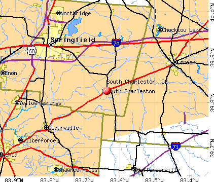 South Charleston, OH map