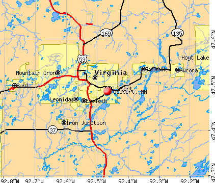 Gilbert, MN map