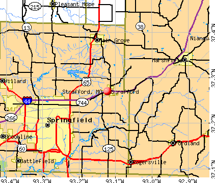 Strafford, MO map