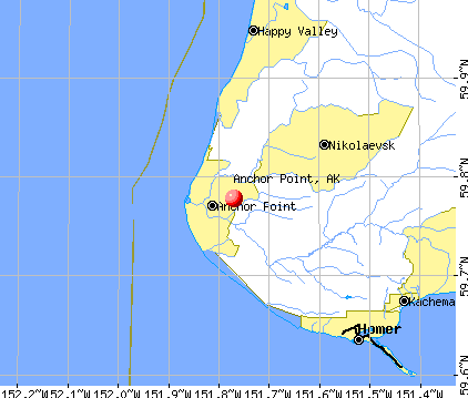 Anchor Point, AK map