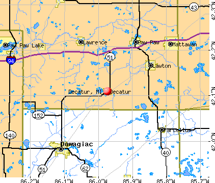 Decatur, MI map