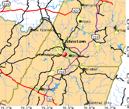 Ferndale, PA map