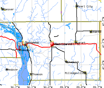 Mount Carroll, IL map