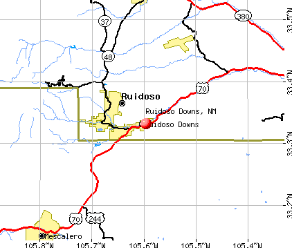 Ruidoso Downs, NM map