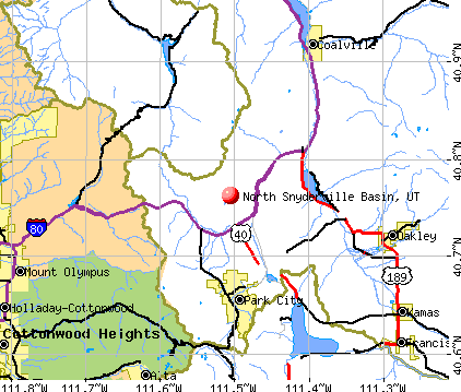 North Snyderville Basin, UT map
