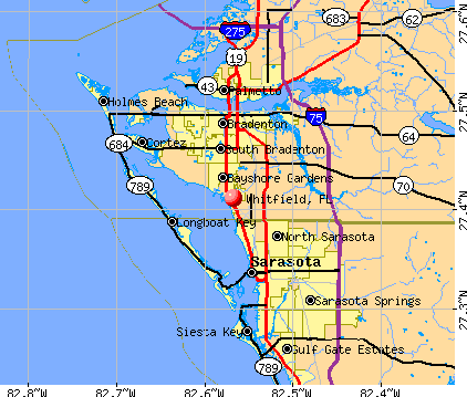 Whitfield, FL map