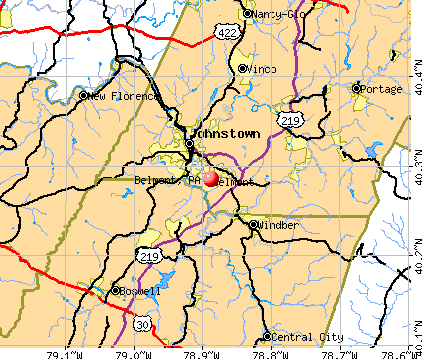 Belmont, PA map