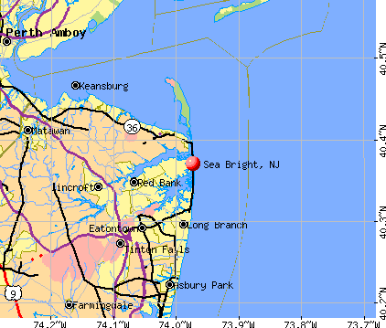 Sea Bright, NJ map