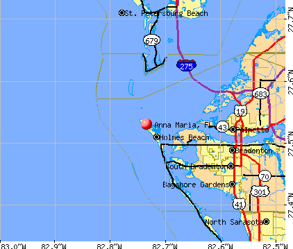 Anna Maria, FL map