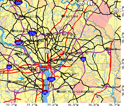 Brentwood, MD map