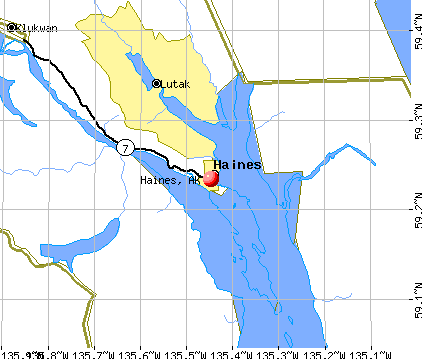 Haines, AK map