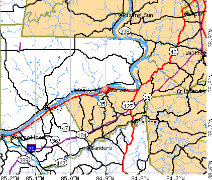 Warsaw, KY map