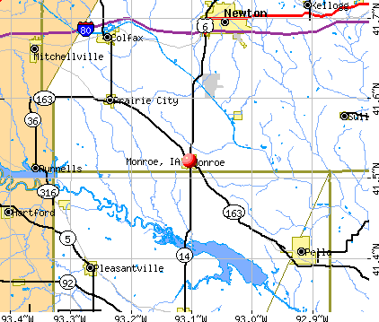 Monroe, IA map