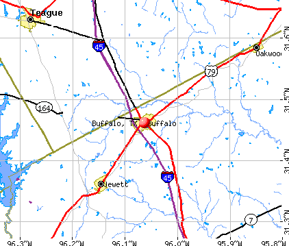 Buffalo, TX map