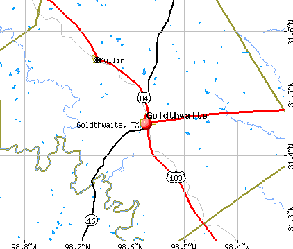 Goldthwaite, TX map