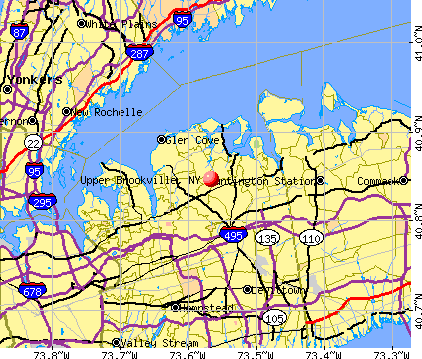 Upper Brookville, NY map