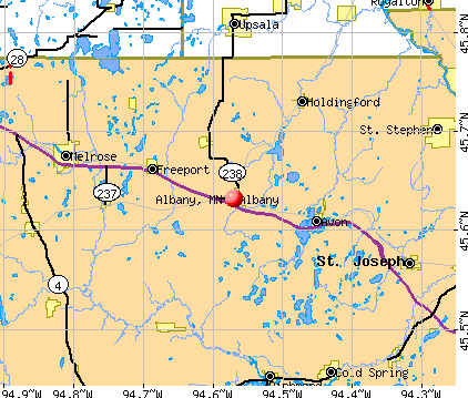 Albany, MN map