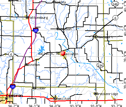 Gallatin, MO map