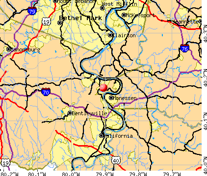 Wickerham Manor-Fisher, PA map