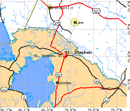 St. Stephen, SC map