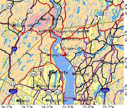 Crugers, NY map
