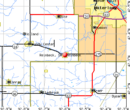 Reinbeck, IA map
