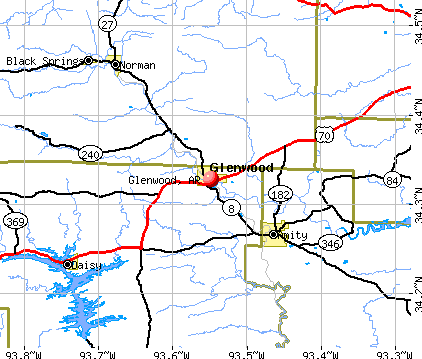 Glenwood, AR map