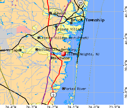 Island Heights, NJ map