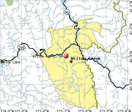 Willow Creek California Ca 95573 Profile Population Maps