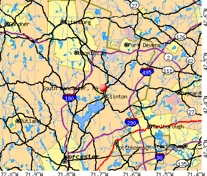 South Lancaster, MA map