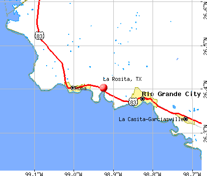 La Rosita, TX map
