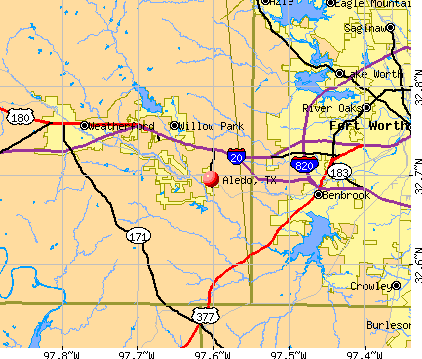 Aledo, TX map