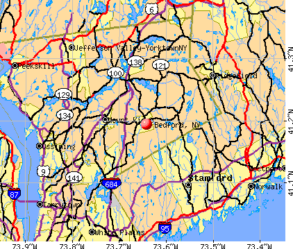 Bedford, NY map