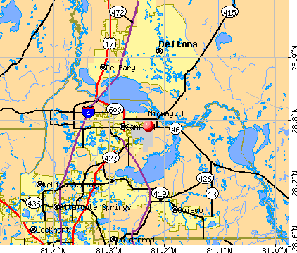 Midway, FL map