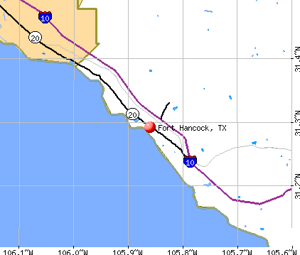 Fort Hancock, TX map