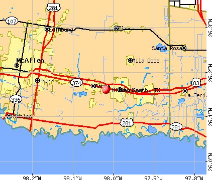 Midway South, TX map