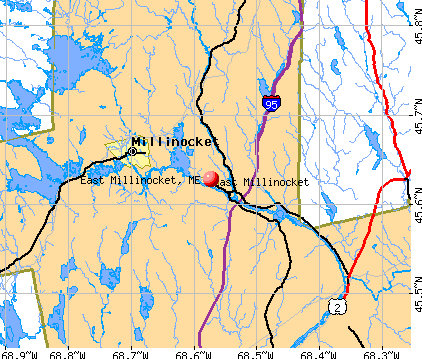 East Millinocket, ME map