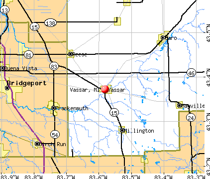 Vassar, MI map