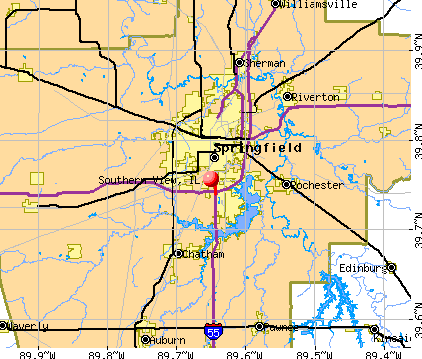 Southern View, IL map