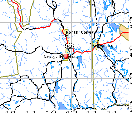 Conway, NH map