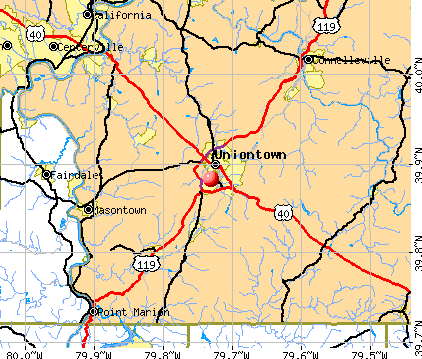 Leith-Hatfield, PA map