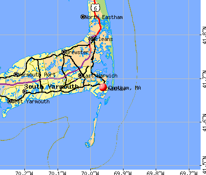 Chatham, MA map